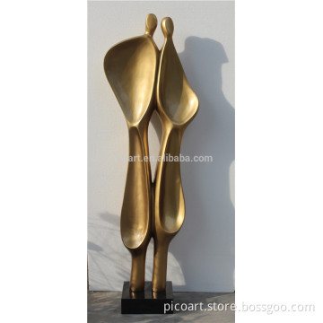 Abstract two person handmade sculpture